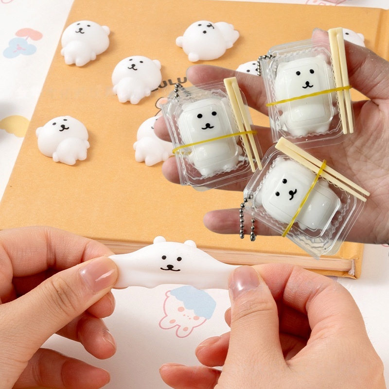 Party Favor Bag - صندوق غداء سكويشي على شكل دب
