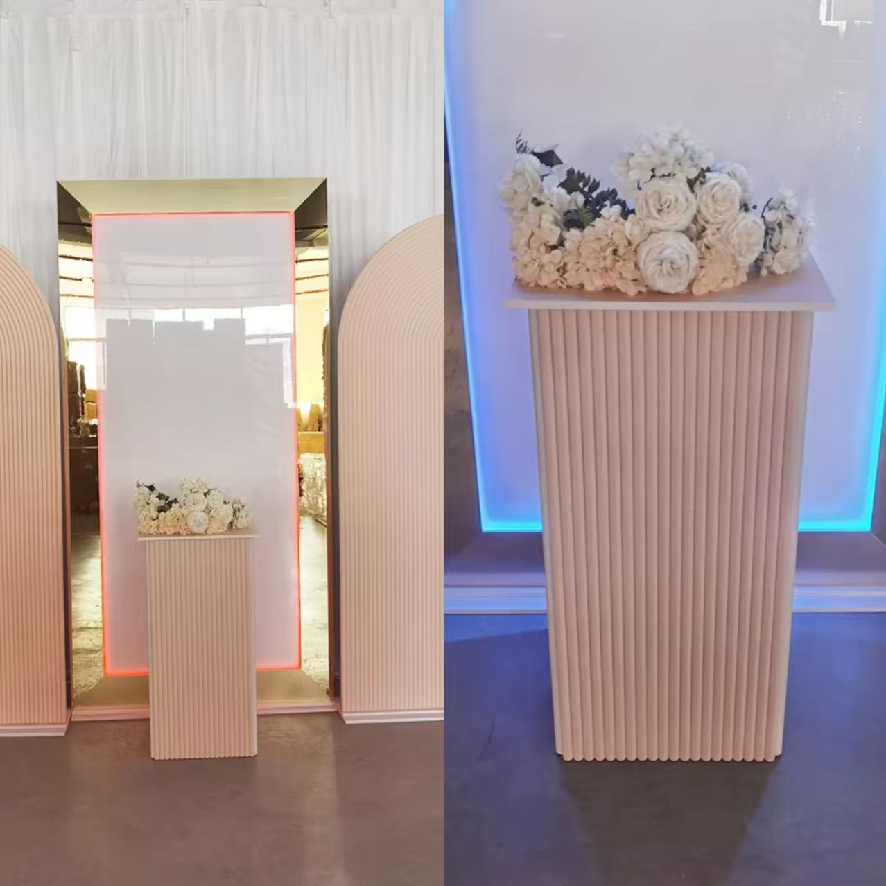 Party Event Supplier - مجموعة خلفية مضيئة لتزيين حمام الطفل،