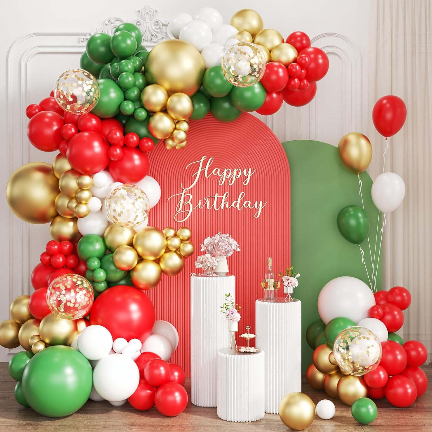 طقم أقواس بالونات باللون الأحم - مراجعة Balloon Arch Kit وسعره