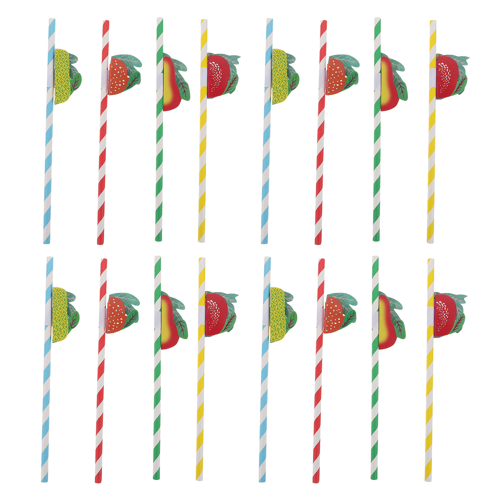 50 قطعة من مصاصات الشرب الورقي - مراجعة Paper Straw Color وسعره