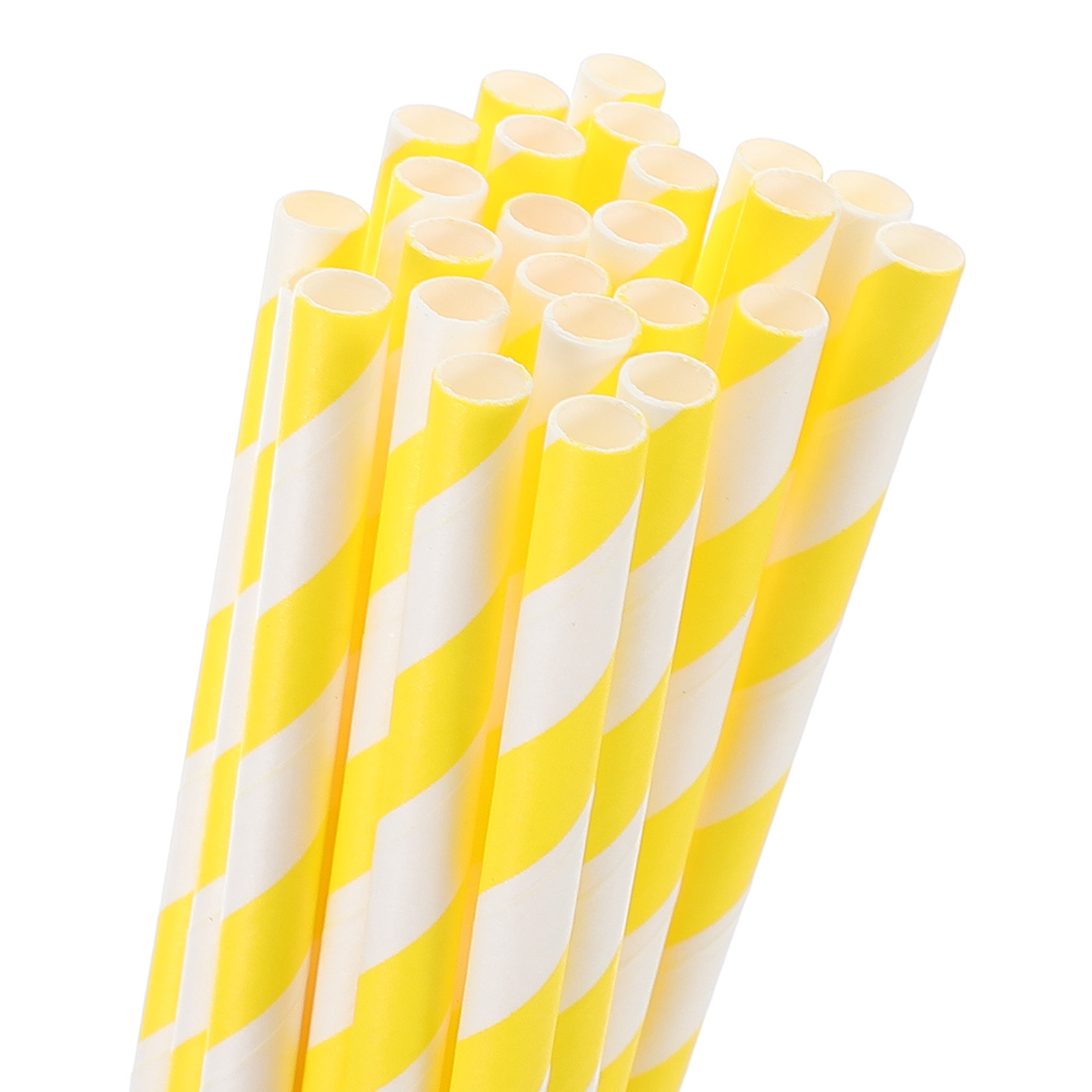 100 قطعة من الشفاطات الورقية ا - مراجعة Paper Straw Color وسعره