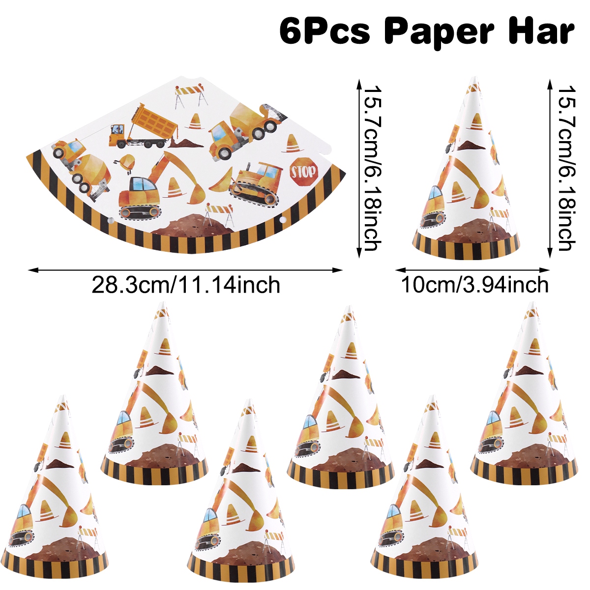 6 قطع قبعات عيد ميلاد على شكل  - مراجعة Party Hat Cone وسعره