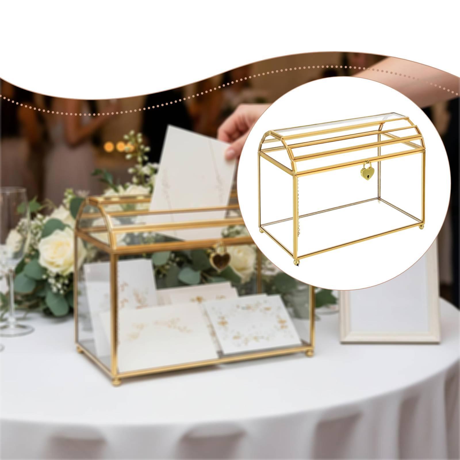 صندوق تخزين زجاجي لبطاقات الزف - مراجعة Event Party Box وسعره