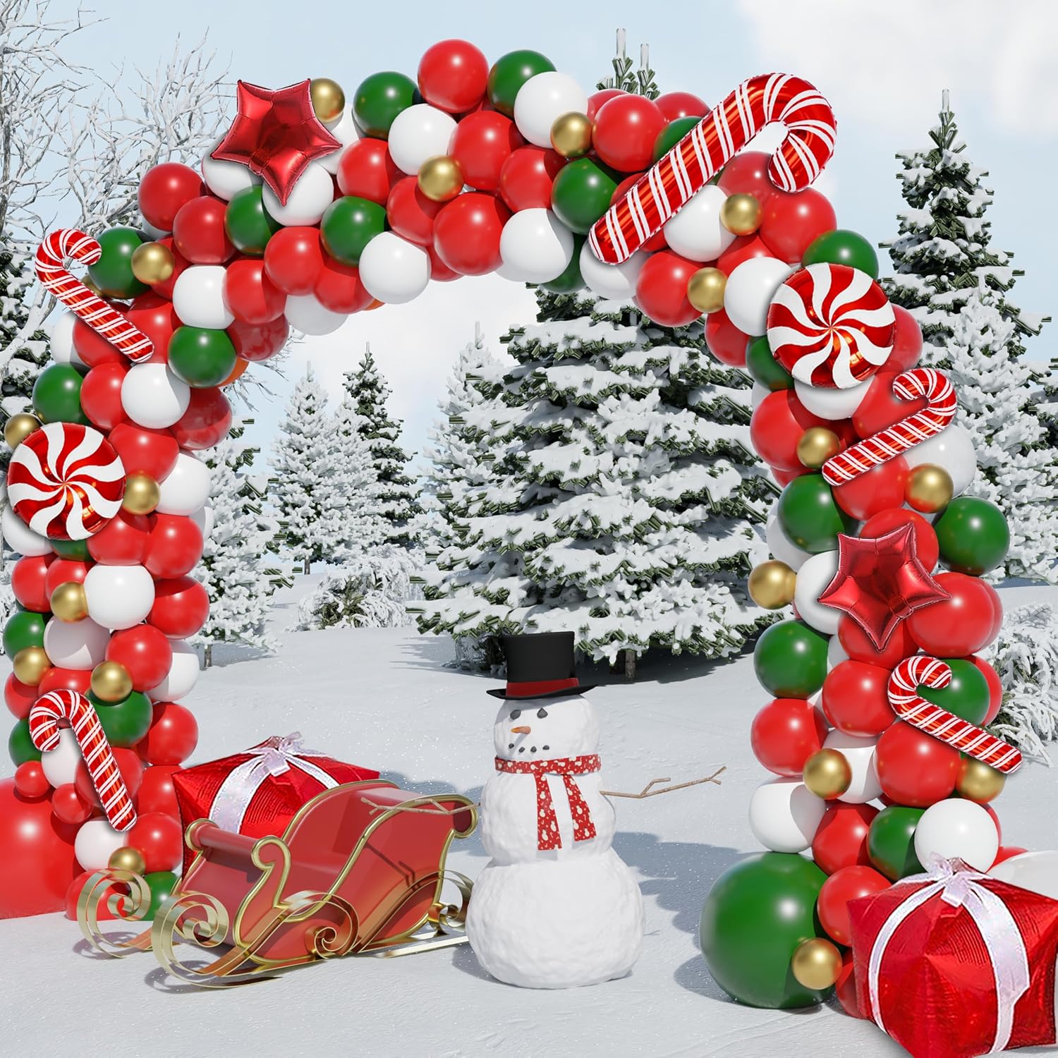 طقم أقواس بالونات عيد الميلاد، - مراجعة Balloon Arch Kit وسعره