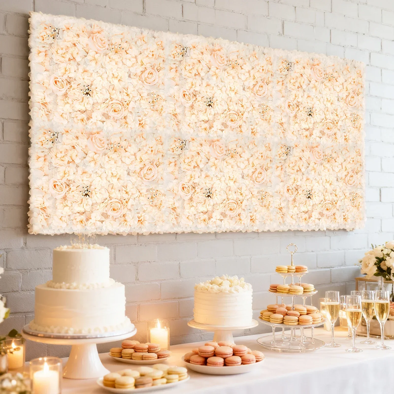 6 قطع لوحة جدارية من الزهور ال - مراجعة Flower Wall Panel وسعره