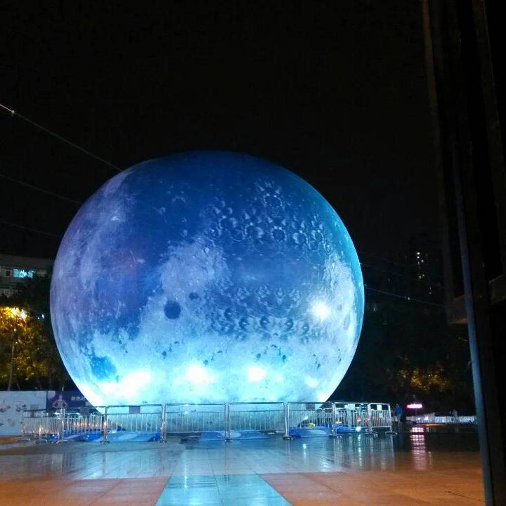 كرة القمر الزرقاء العملاقة الق - مراجعة Led Balloon Light وسعره