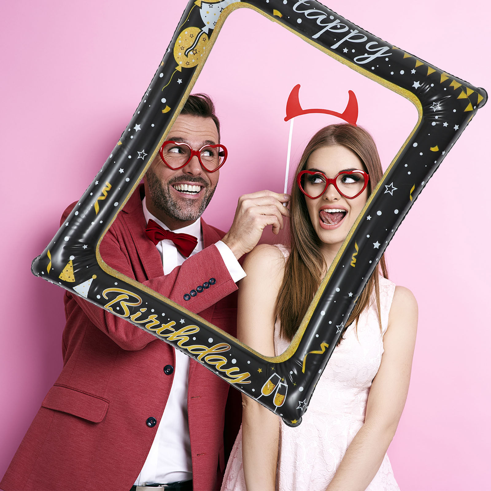إطار صور قابل للنفخ من مادة PV - مراجعة Photo Booth Frame وسعره